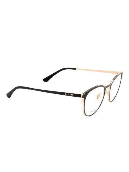 Police Titanium Round-frame Glasses - Black 