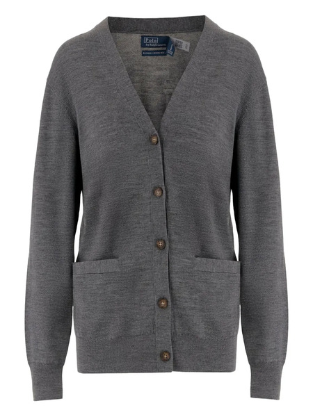  Polo Ralph Lauren Button-front Patch-pocket Cardigan - Grey 