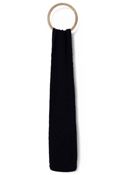  Polo Ralph Lauren Cable-knit Scarf - Black 