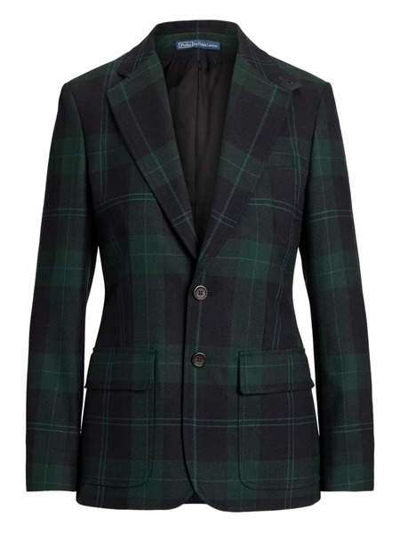  Polo Ralph Lauren Check-pattern Wool Blazer - Blue 