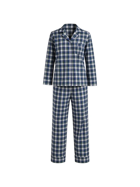  Polo Ralph Lauren Checked-pattern Pyjama Set - Blue 