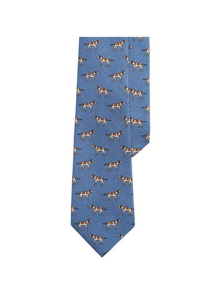  Polo Ralph Lauren Dog Pattern Tie - Blue 