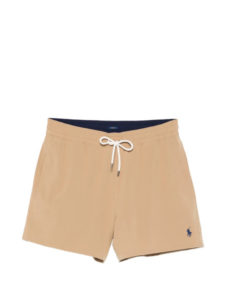  Polo Ralph Lauren Drawstring Logo Swim Shorts - Neutrals 