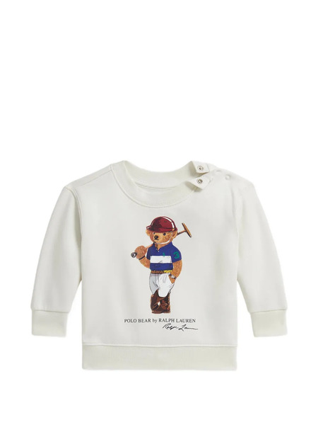  Polo Ralph Lauren Kids Button Print Sweatshirt - White 