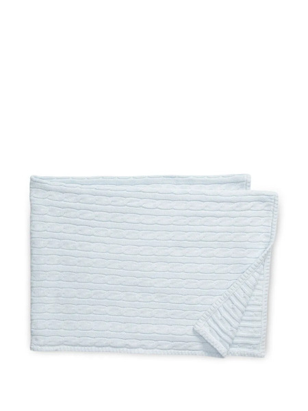  Polo Ralph Lauren Kids Cable-knit Blanket - Blue 