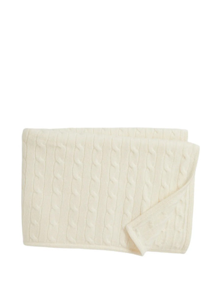  Polo Ralph Lauren Kids Cable-knit Cashmere Blanket - Neutrals 