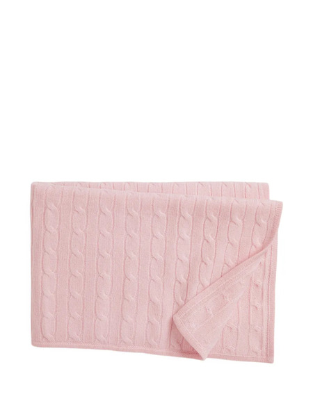  Polo Ralph Lauren Kids Cable-knit Cashmere Blanket - Pink 