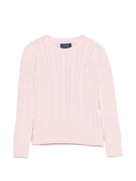  Polo Ralph Lauren Kids Cable Knit Sweater - Pink 
