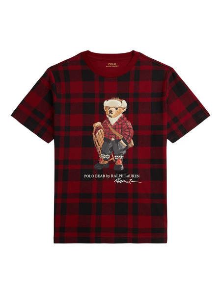  Polo Ralph Lauren Kids Checked T-shirt - Red 