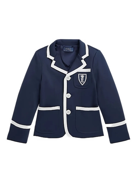  Polo Ralph Lauren Kids Crest-embroidered Blazer - Blue 
