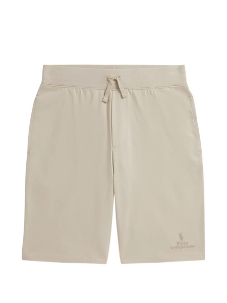  Polo Ralph Lauren Kids Drawstring Logo Cotton Shorts - Neutrals 