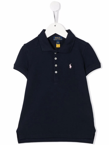  Polo Ralph Lauren Kids Embroidered-logo Polo Shirt - Blue 