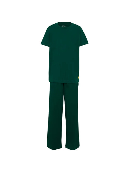  Polo Ralph Lauren Kids Embroidered Pajamas - Green 