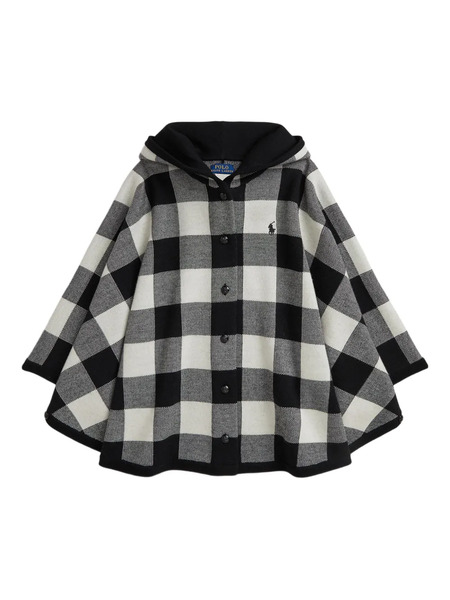  Polo Ralph Lauren Kids Gingham-pattern Wool Cape - Black 