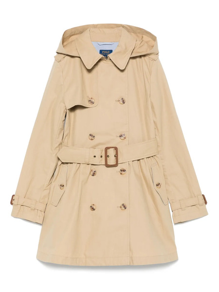  Polo Ralph Lauren Kids Hooded Trench Coat - Neutrals 