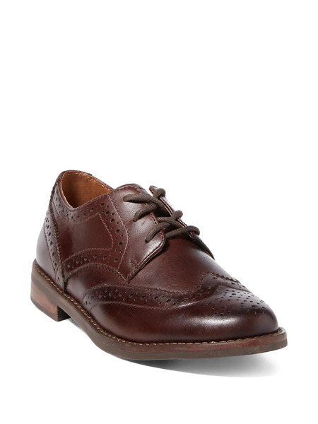  Polo Ralph Lauren Kids Leather Brogues - Brown 