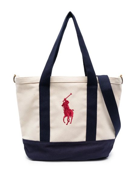  Polo Ralph Lauren Kids Logo-embroidered Canvas Tote Bag - Neutrals 