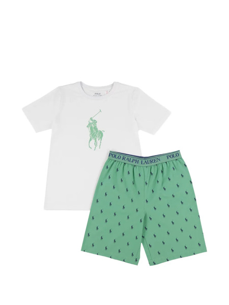  Polo Ralph Lauren Kids Logo-print Pyjama Set - White 