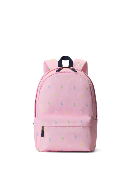  Polo Ralph Lauren Kids Logo Zip Backpack - Pink 
