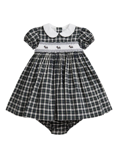  Polo Ralph Lauren Kids Plaid Check-pattern Dress - White 