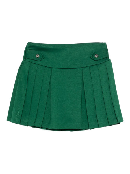  Polo Ralph Lauren Kids Pleated Panelled Skirt - Green 