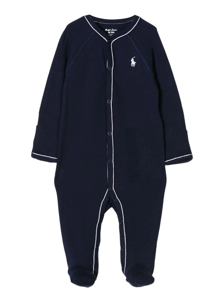  Polo Ralph Lauren Kids Polo Pony-embroidered Pajama - Blue 
