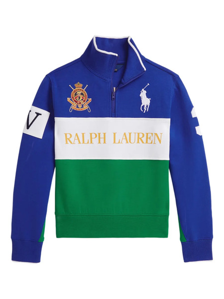  Polo Ralph Lauren Kids Pony-embroidered Sweatshirt - Blue 