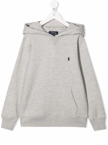  Polo Ralph Lauren Kids Pony Logo Pullover Hoodie - Grey 