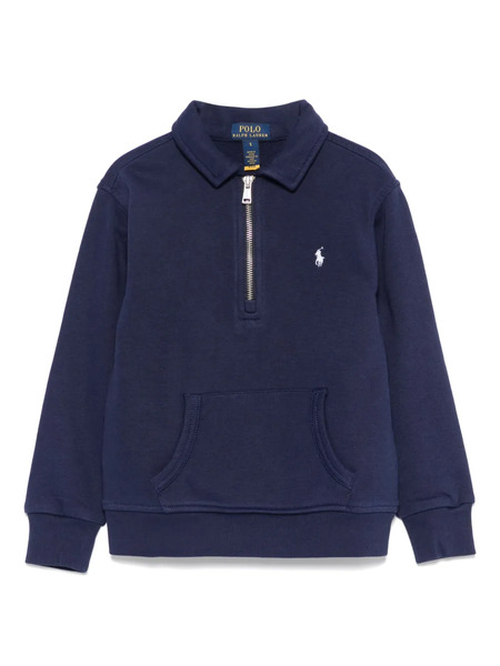  Polo Ralph Lauren Kids Short-zip Sweatshirt - Blue 