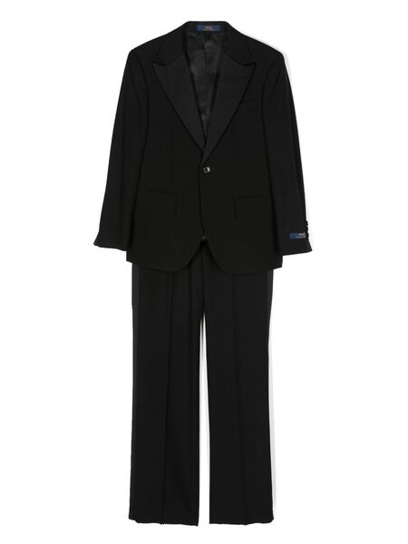  Polo Ralph Lauren Kids Single-breasted Woollen Suit - Black 