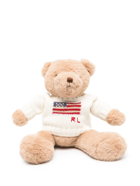  Polo Ralph Lauren Kids Small Flag-jumper Polo Teddy Bear - Brown 