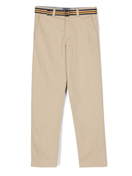 Polo Ralph Lauren Kids Straight-leg Belted Trousers - Neutrals 