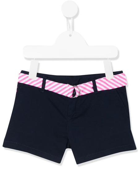  Polo Ralph Lauren Kids Striped Belt Shorts - Blue 