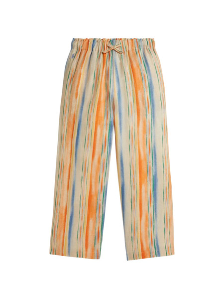  Polo Ralph Lauren Kids Striped-pattern Trousers - Orange 