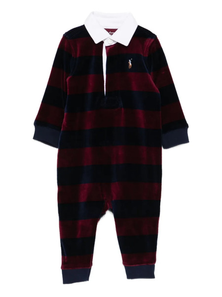 Polo Ralph Lauren Kids Striped Romper - Red 