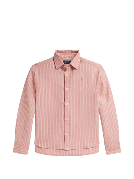  Polo Ralph Lauren Kids Striped Shirt - Pink 