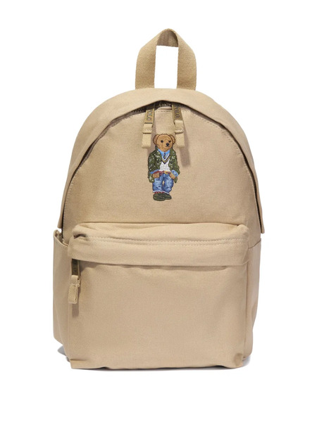  Polo Ralph Lauren Kids Teddy-embroidered Cotton Backpack - Neutrals 