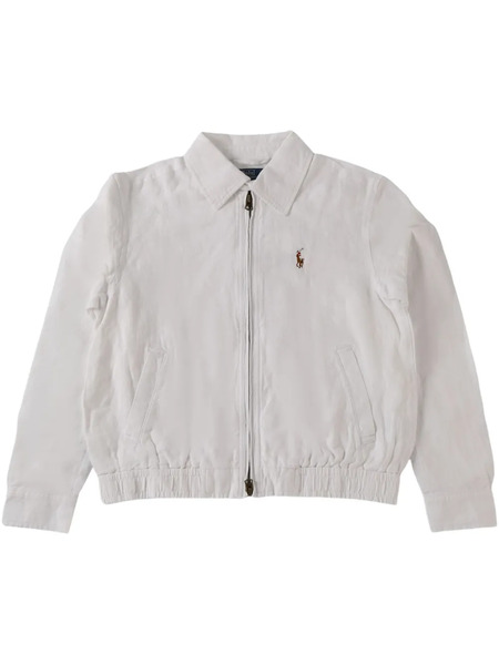  Polo Ralph Lauren Logo Bomber Jacket - White 