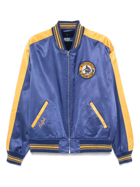  Polo Ralph Lauren Logo-patch Bomber Jacket - Blue 