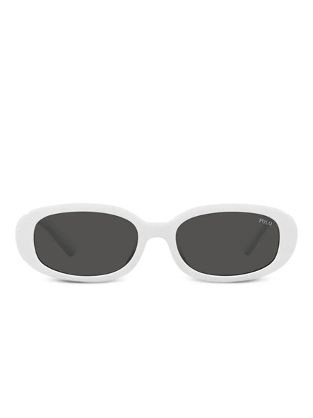  Polo Ralph Lauren Oval-frame Sunglasses - White 