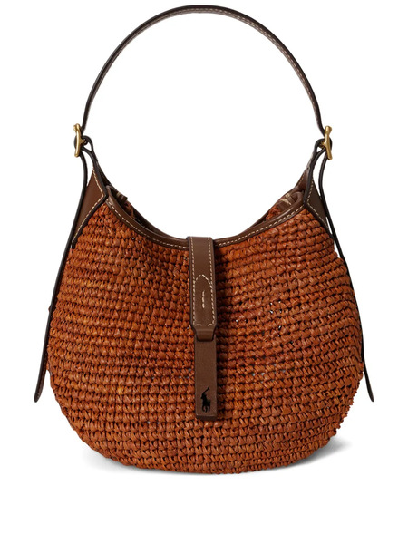  Polo Ralph Lauren Raffia Shoulder Bag - Brown 