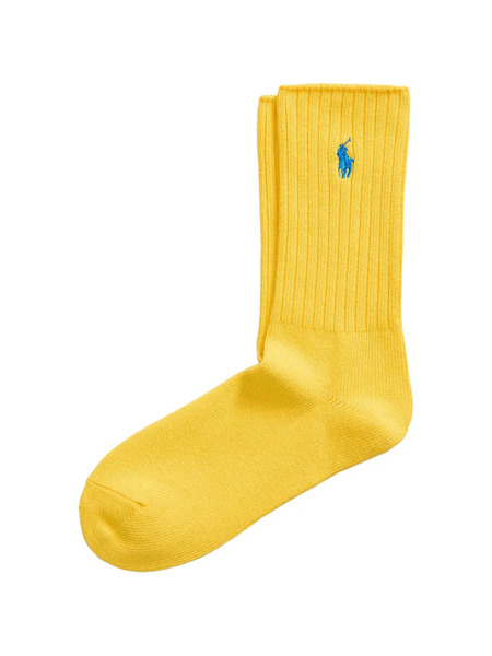  Polo Ralph Lauren Ribbed-embroidered Socks - Yellow 
