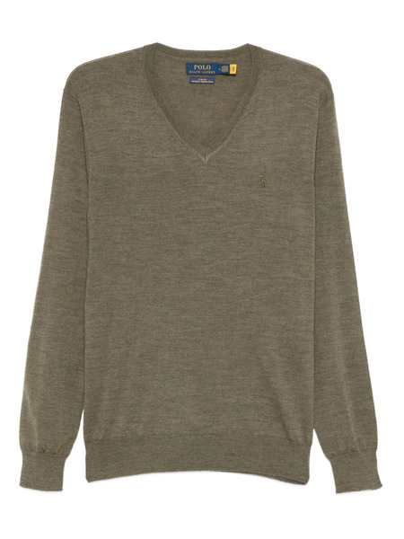  Polo Ralph Lauren V-neck Wool Sweater - Green 