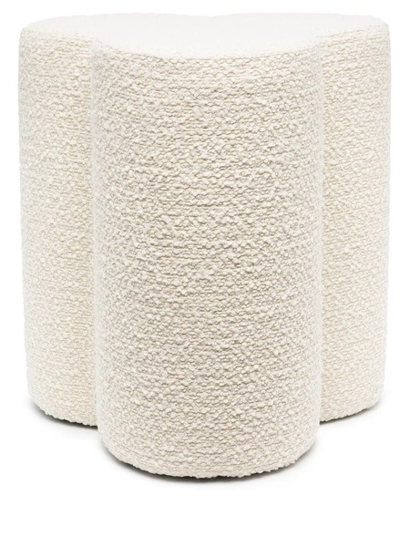  Polspotten Clover Bouclé Stool - Neutrals 