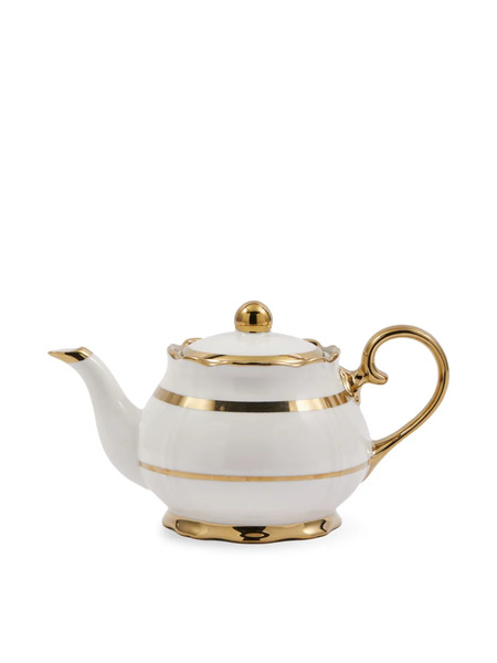  Polspotten Golden Finds Teapot (14cm X 25cm) - White 