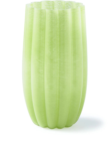  Polspotten Large Melon Glass Vase (38cm) - Green 