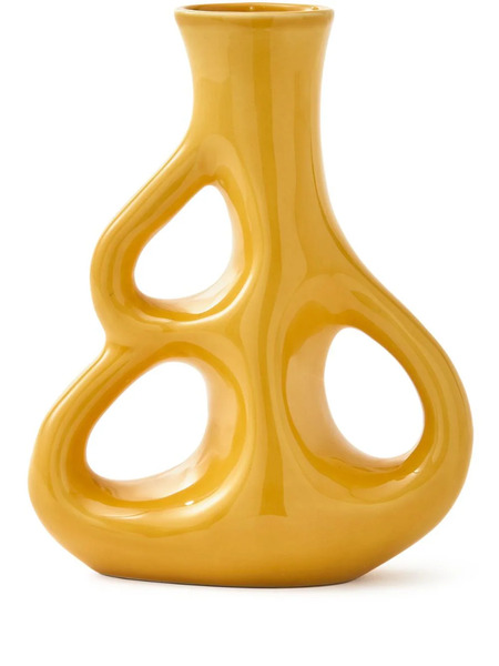  Polspotten Three Ears Ceramic Vase (50.5cm X 22cm) - Yellow 