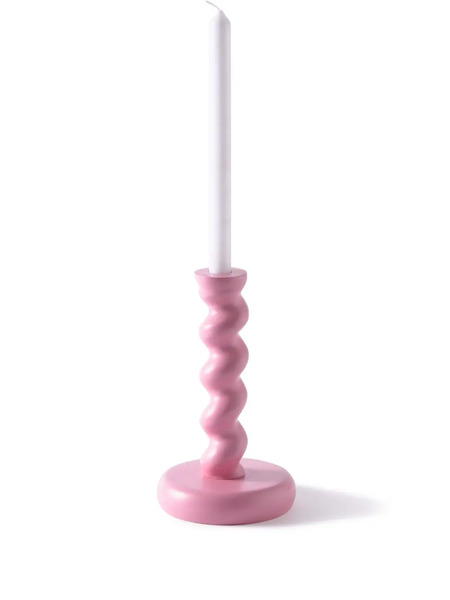  Polspotten Twister Candle Holder (24 Cm) - Pink 
