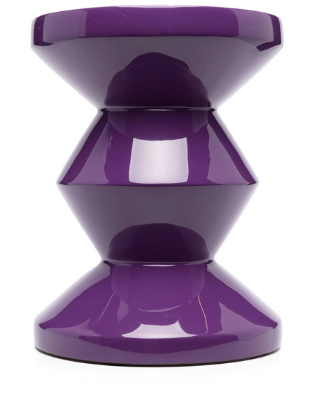  Polspotten Zig Zag Lacquered Stool - Purple 