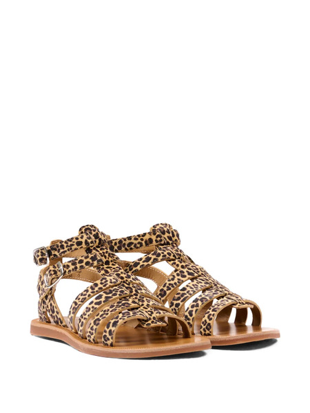  Pom D'api Animal-print Sandals - Neutrals 